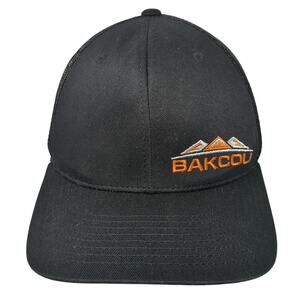 Bakcou Tribe Member Snapback Trucker Hat Black One Size Adjustable Mesh Back